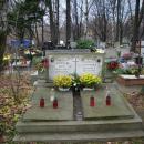 Grób aktora Stanisława Łapińskiego na cmentarzu Komunalnym na Dołach w Łodzi