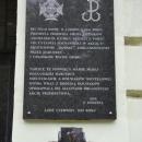 Plaque about british pilots, Łódź 9 Przybyszewskiego Street