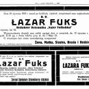 Nekrolog Lazar Fuks Glos Poranny 1935 nr 31 MZW- s 7