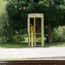 Telephone booth in Łódź – Bratysławska Street