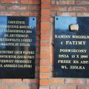 Plaques 2 Church Lady of Fatima, Łódź 228 Kilińskiego Street