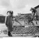 Polen, Ghetto Litzmannstadt, Abladen von Kartoffeln