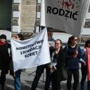 Protest against changes in abortion law in Poland, Partia Razem, April 3 2016, Łódź Piotrkowska Street 04