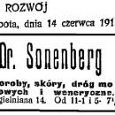 Emanuel Sonnenberg Reklama Rozwój 1913 nr134-10