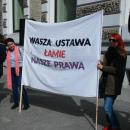 Protest against changes in abortion law in Poland, Partia Razem, April 3 2016, Łódź Piotrkowska Street 02